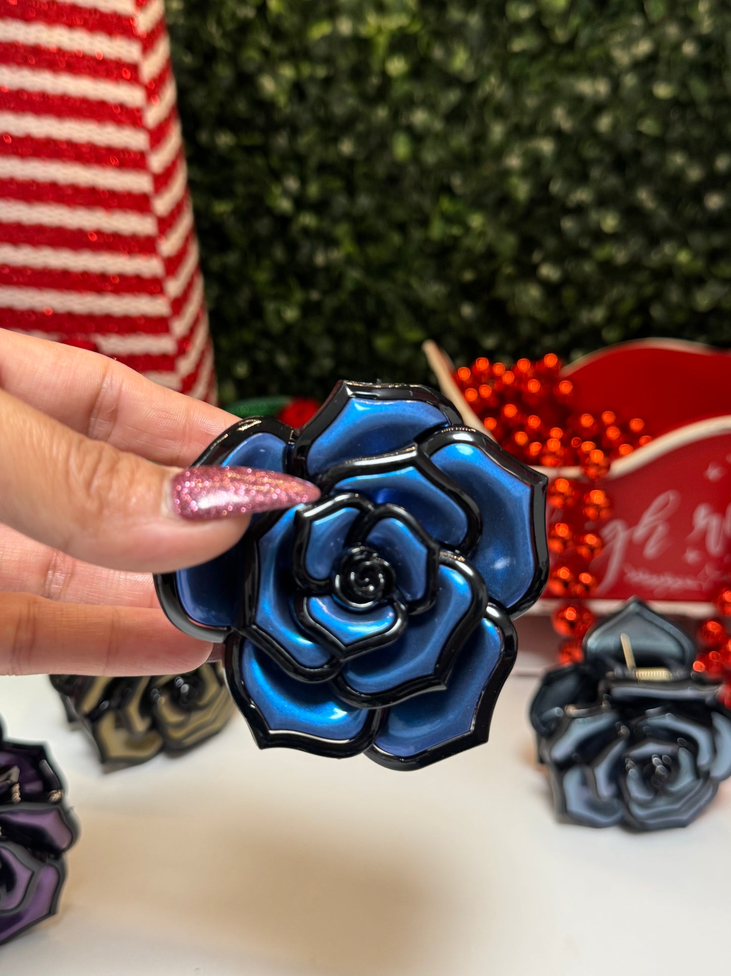 Flower hair clip