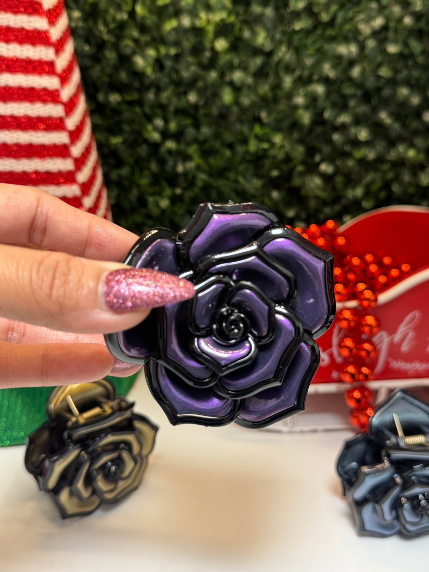 Flower hair clip