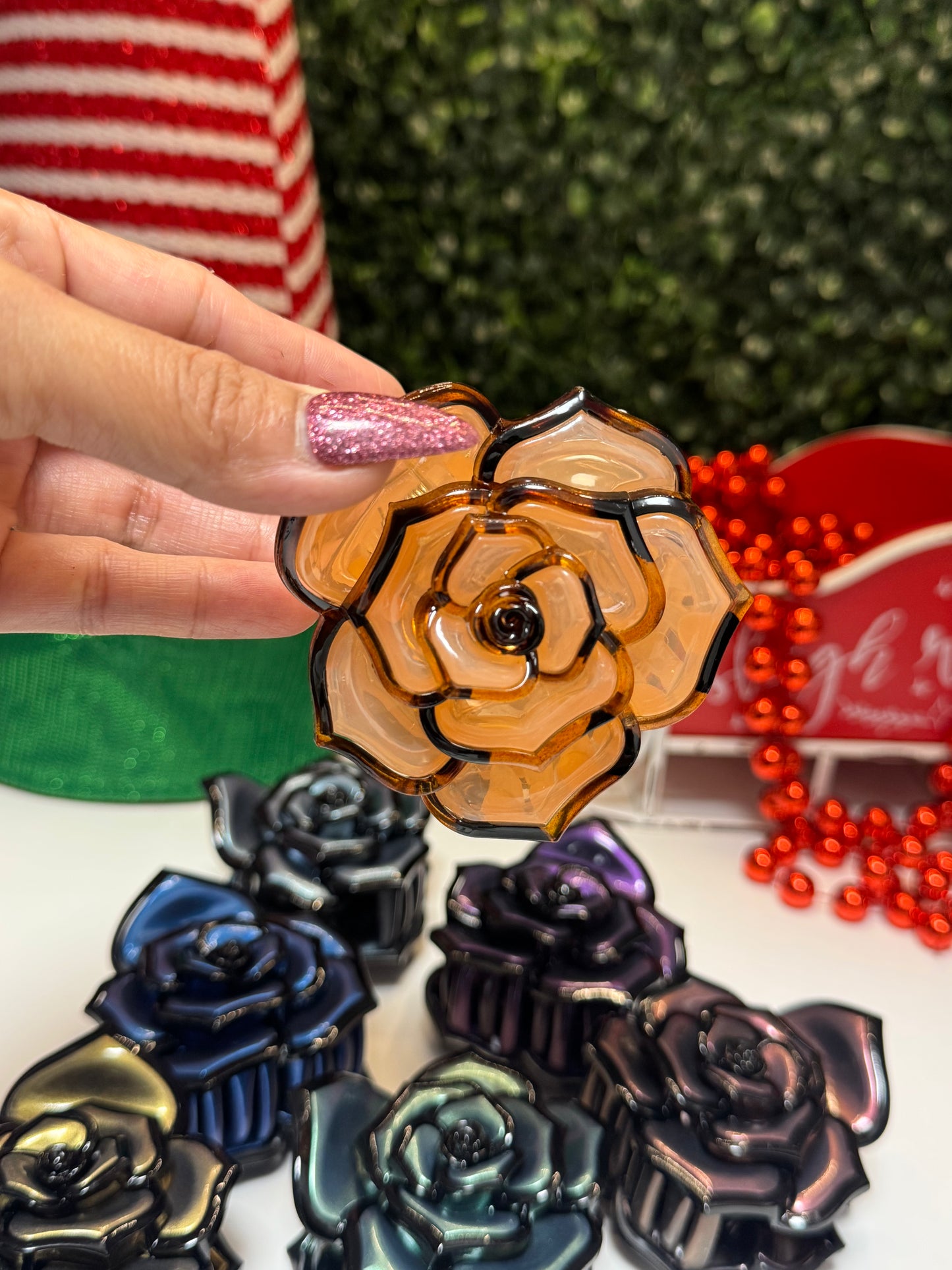 Flower hair clip