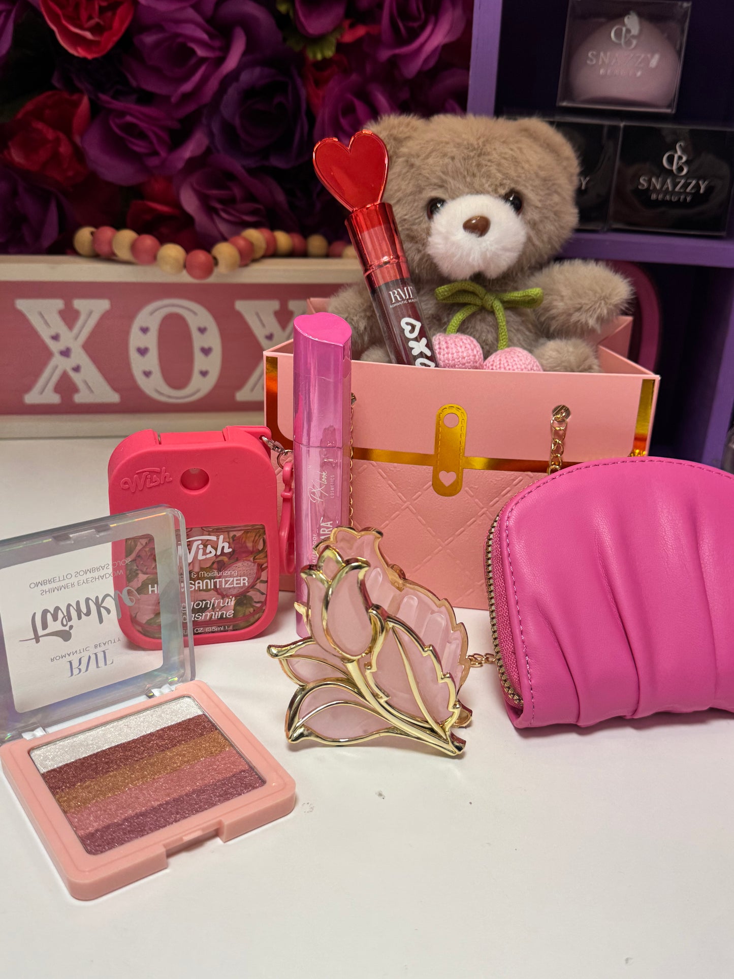 Pretty in plush gift bag