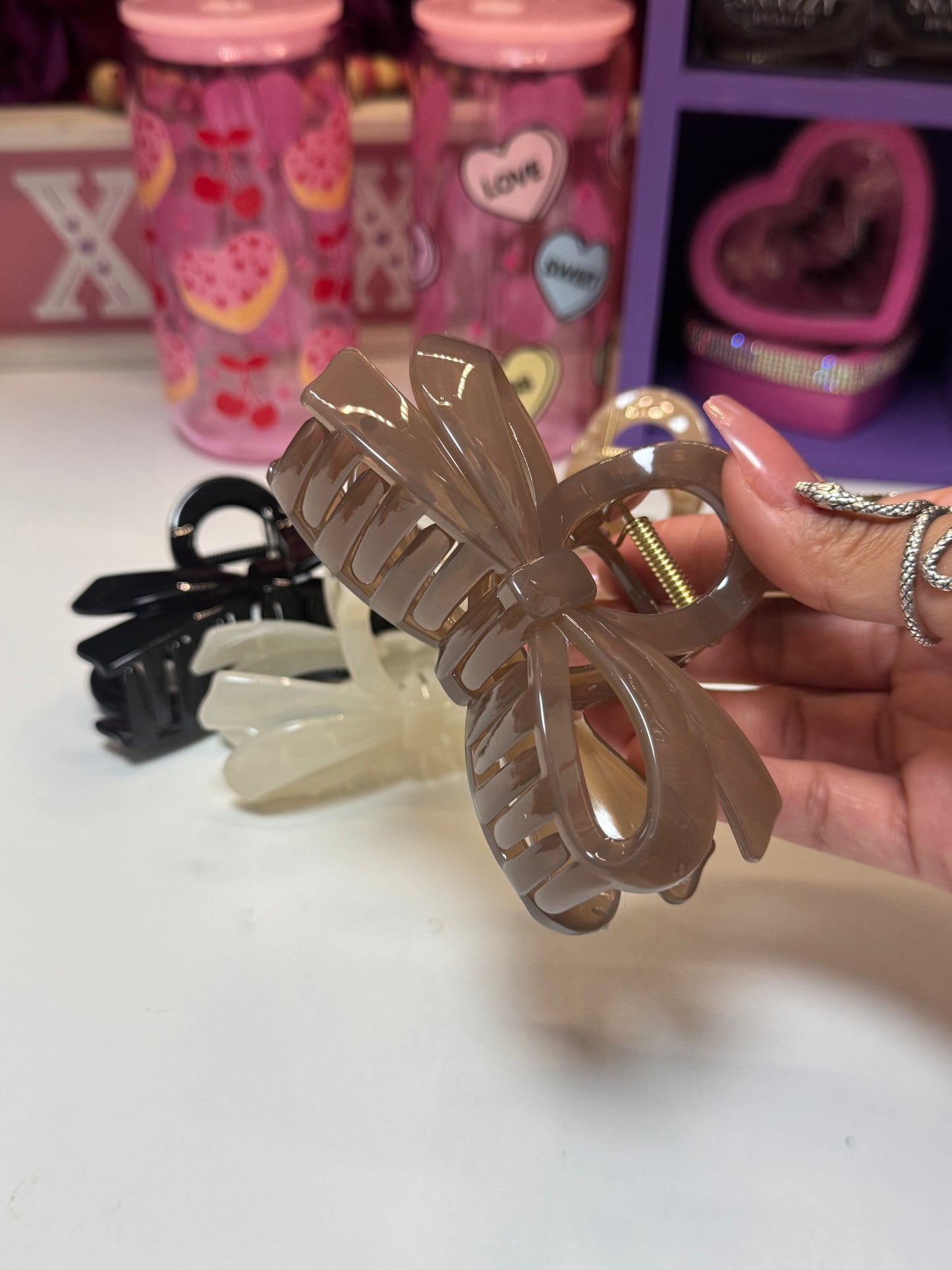 Bow bundle hair clips