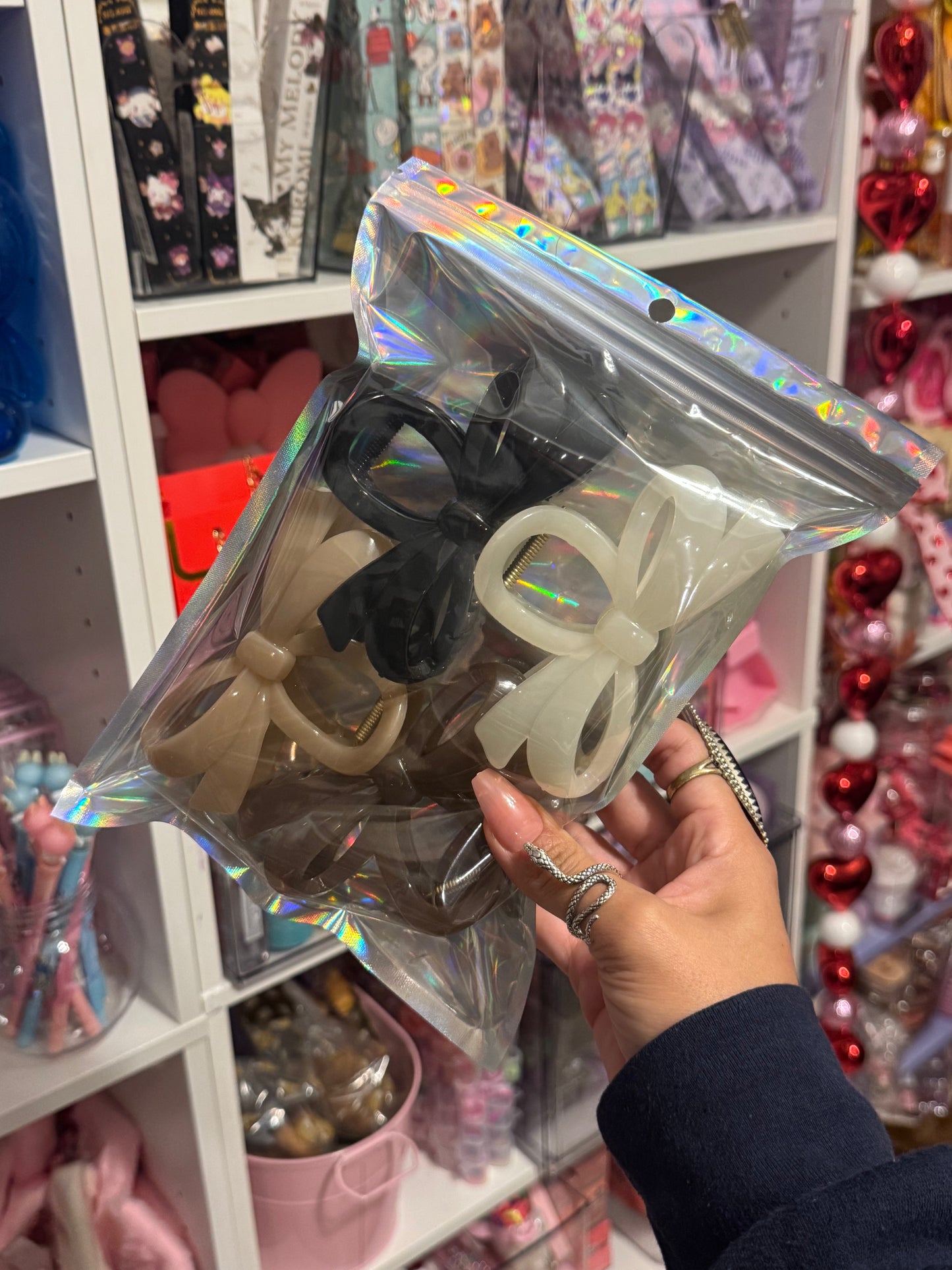 Bow bundle hair clips