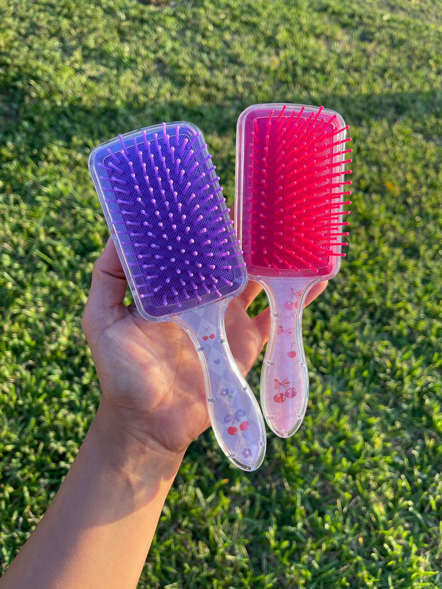 Cherry hair brush