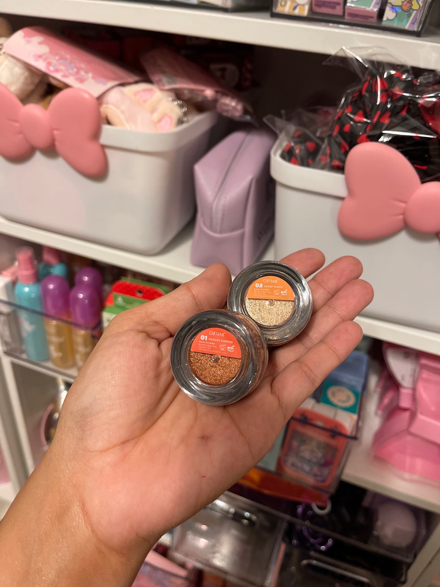 Metallic eyeshadow