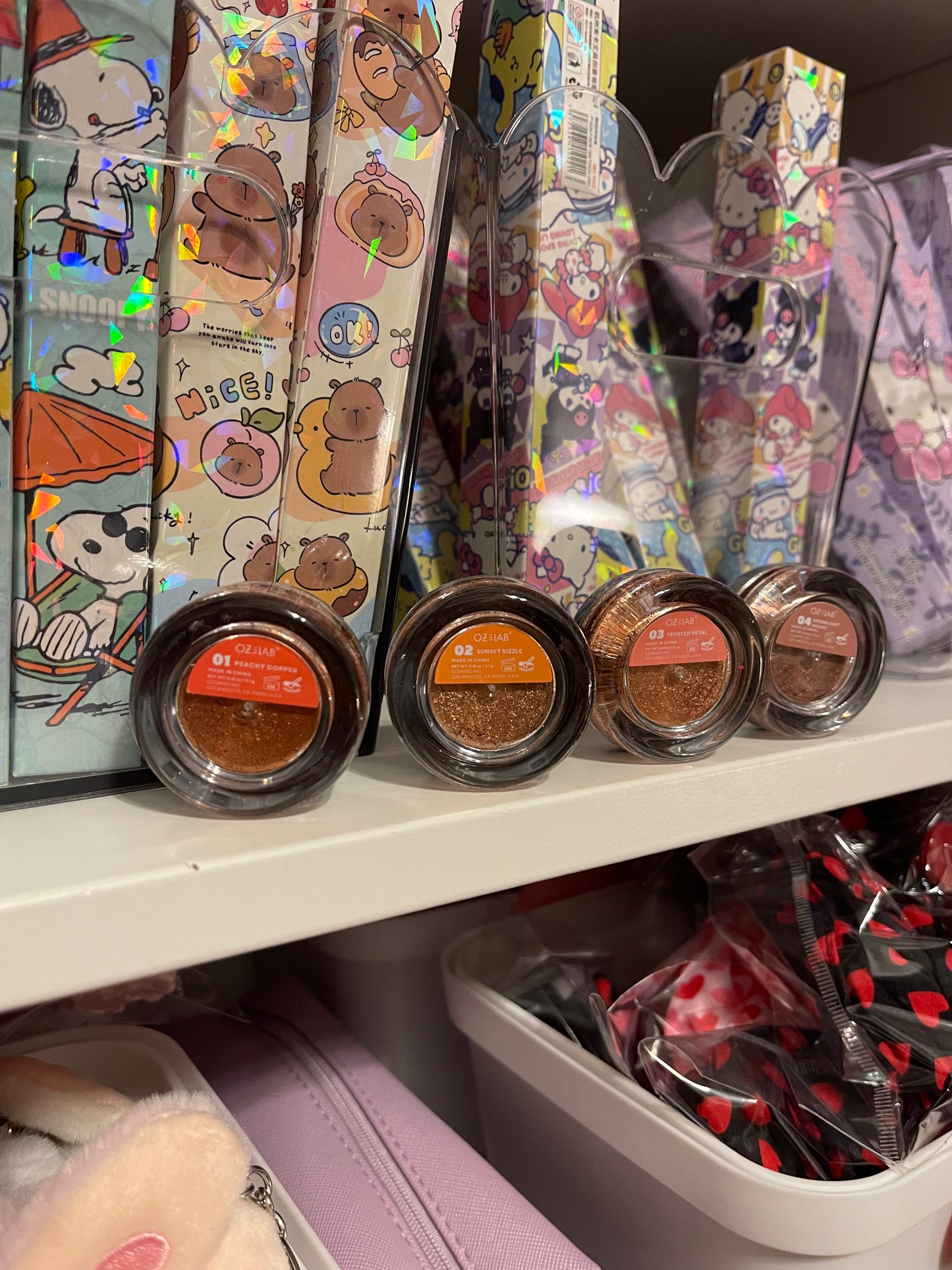 Metallic eyeshadow