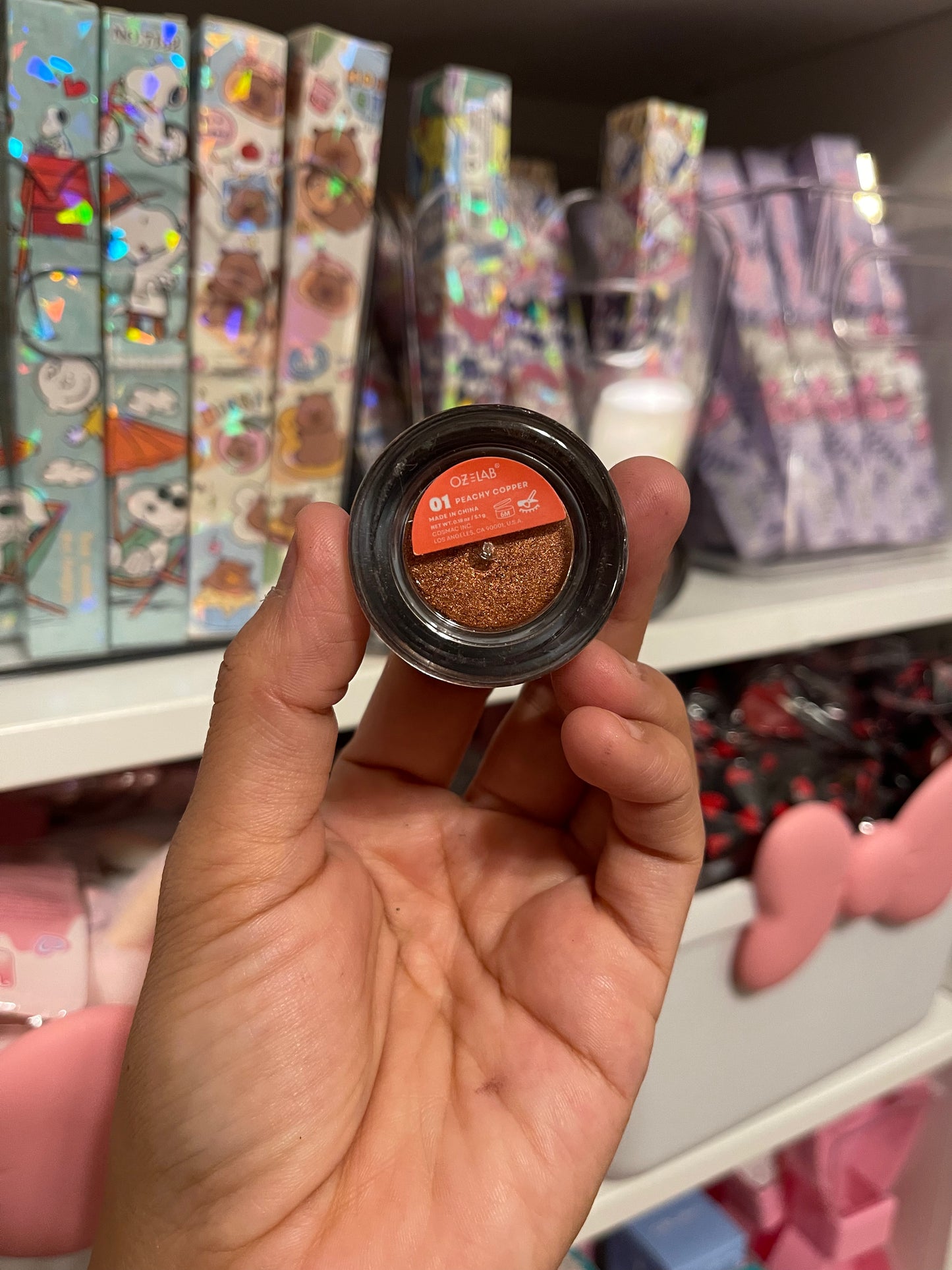 Metallic eyeshadow