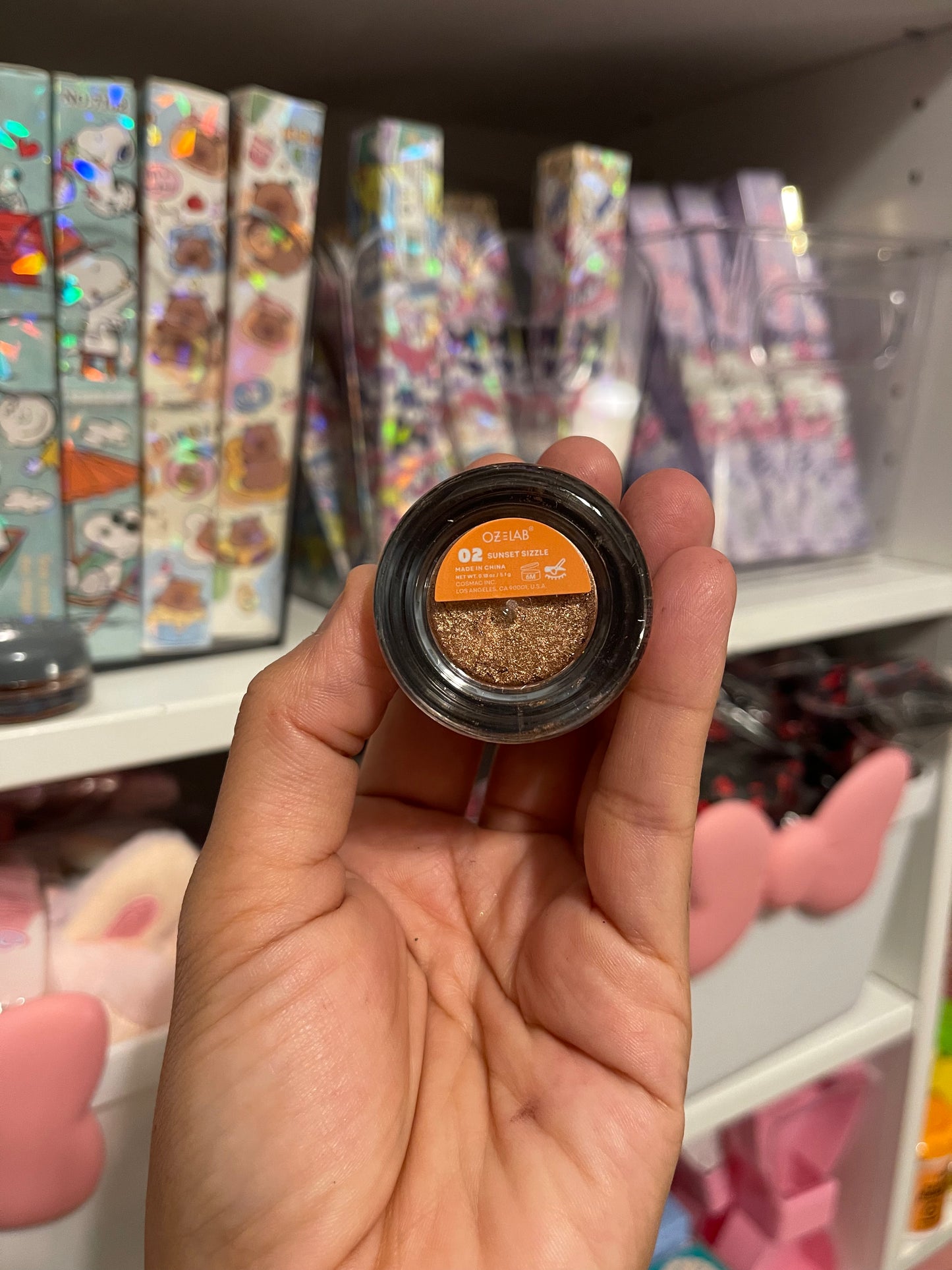 Metallic eyeshadow