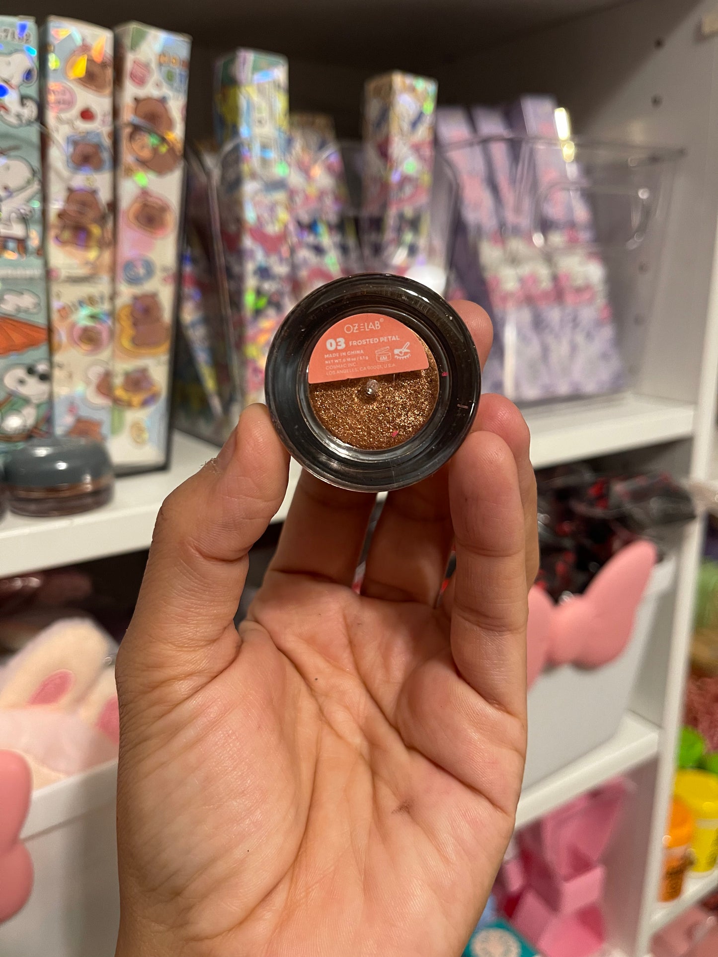 Metallic eyeshadow