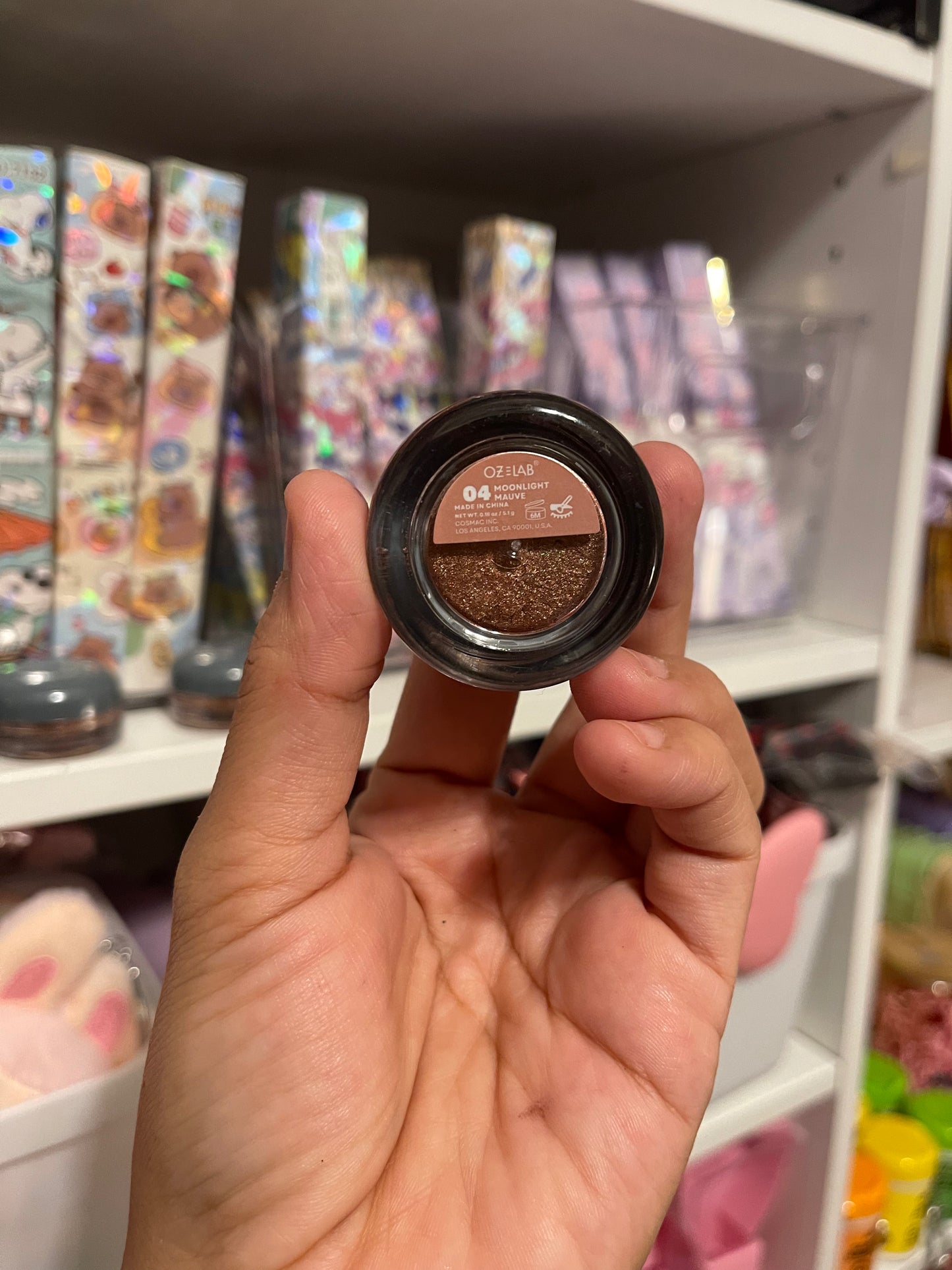 Metallic eyeshadow