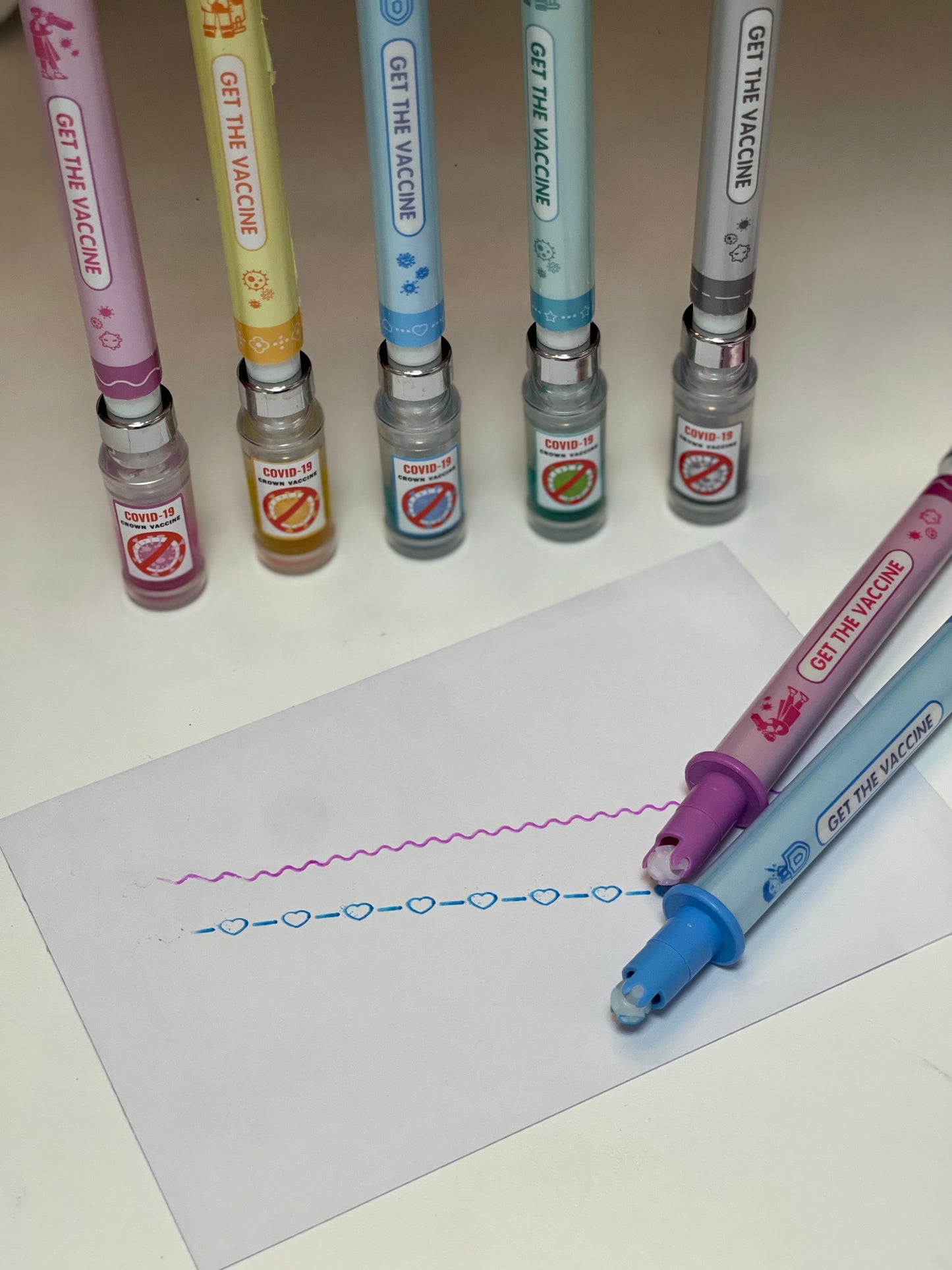 Double sided vaccine pens