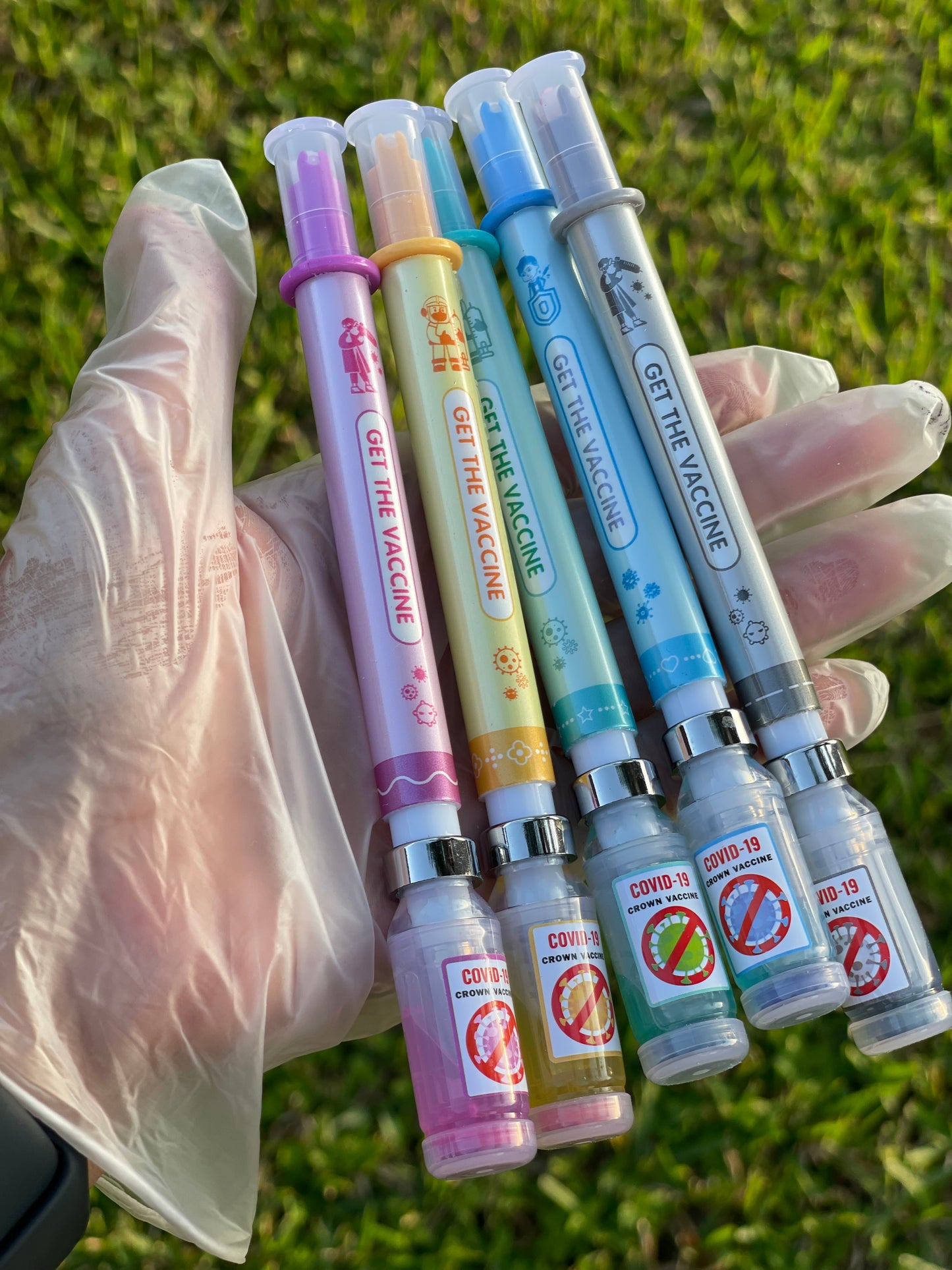 Double sided vaccine pens